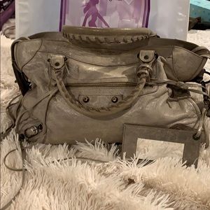 BALENCIAGA grey tote bag